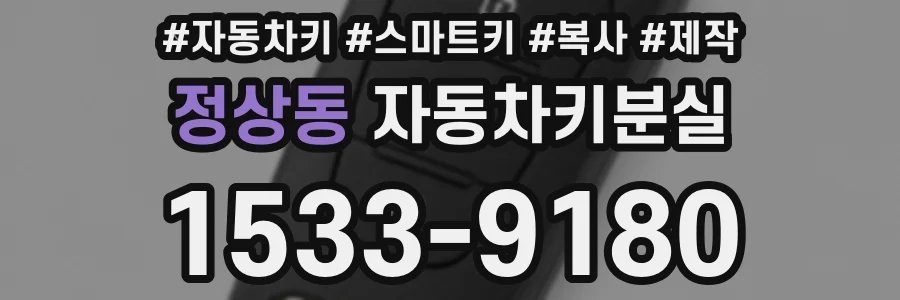 정상동 자동차키분실