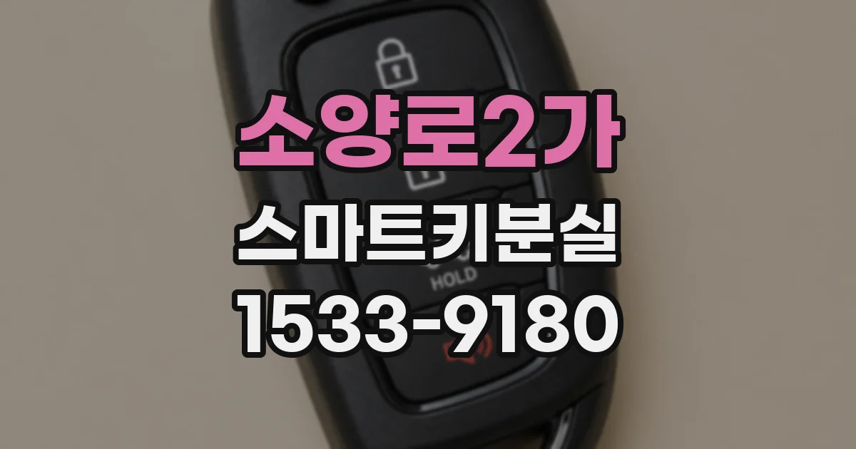 소양로2가 스마트키분실