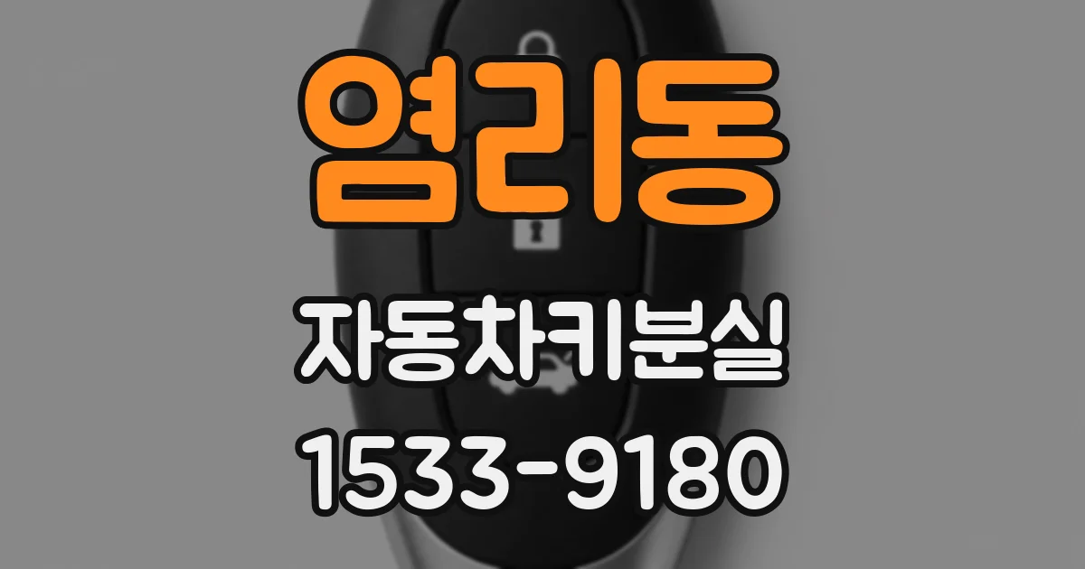 염리동 자동차키분실
