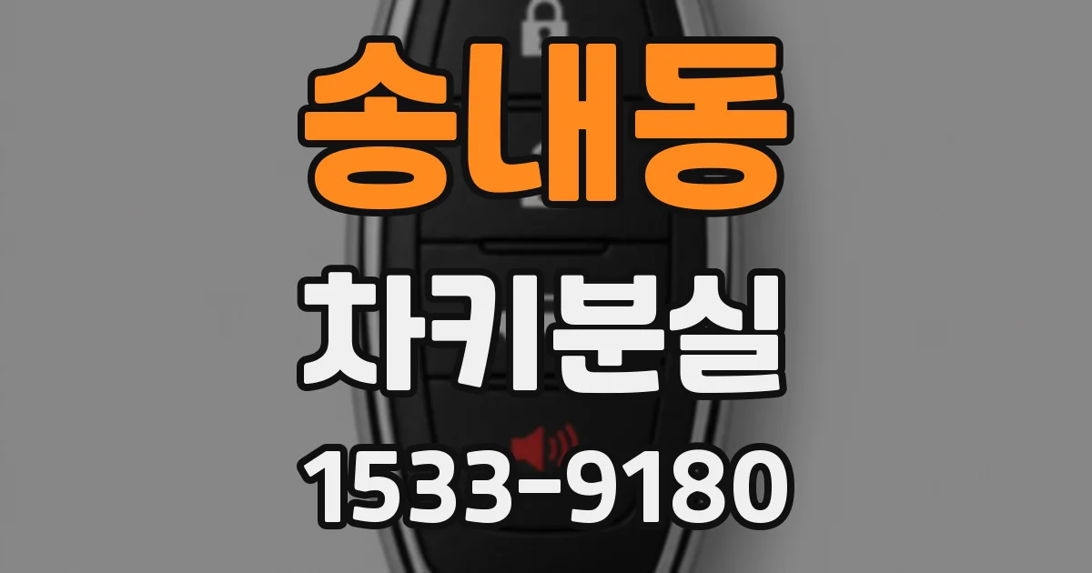 송내동 차키분실