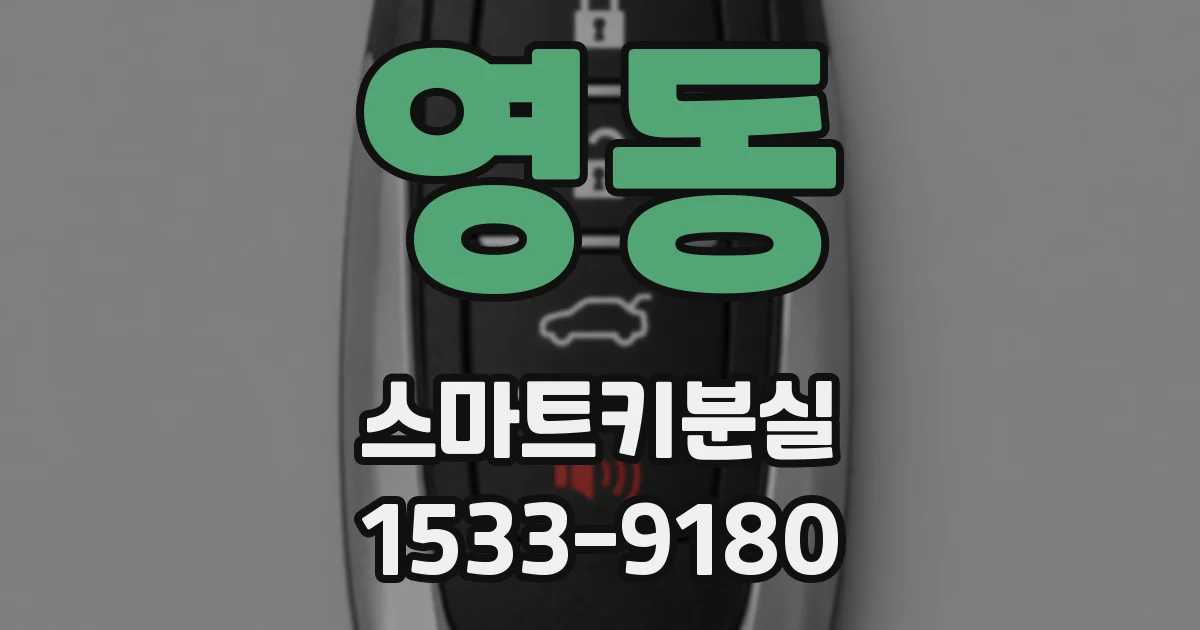 영동 스마트키분실