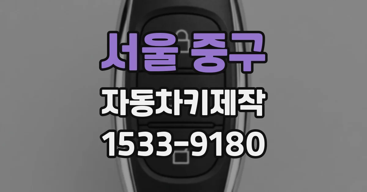 서울 중구 자동차키제작