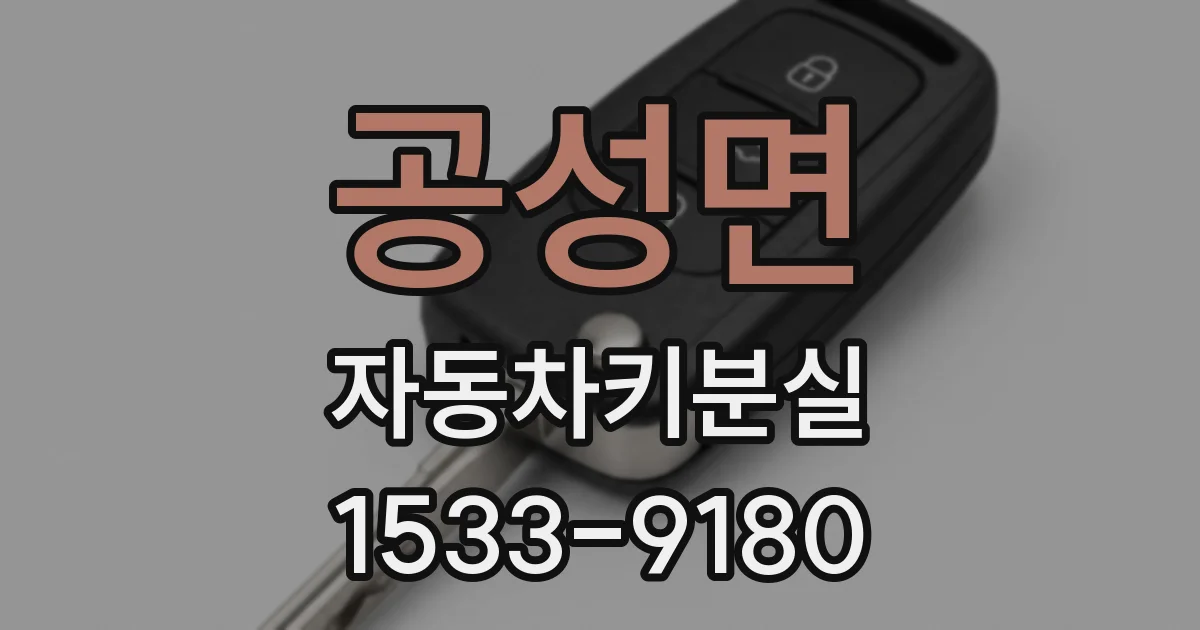 공성면 자동차키분실
