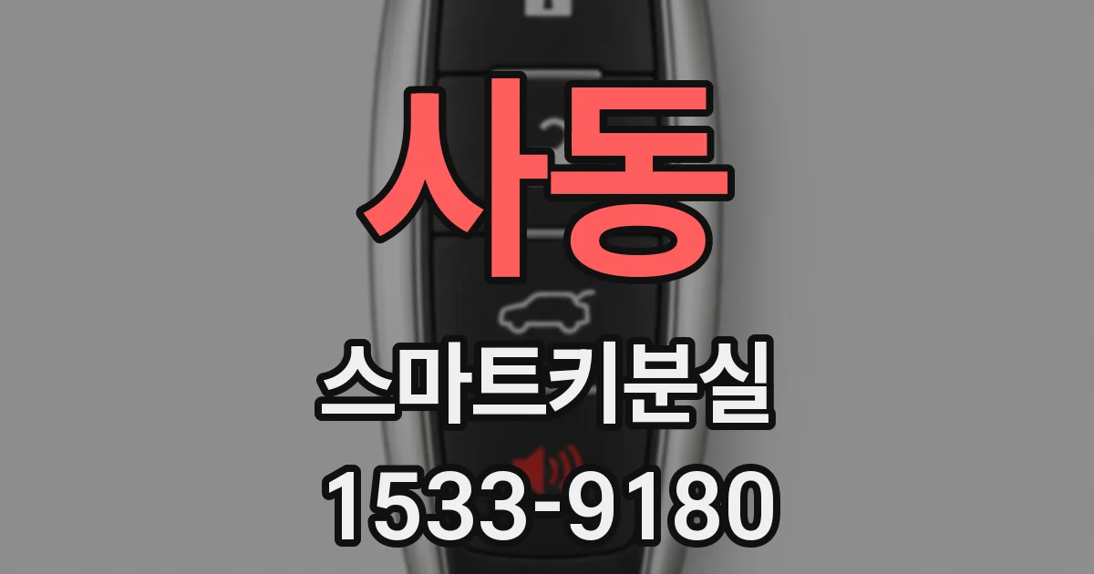 사동 스마트키분실