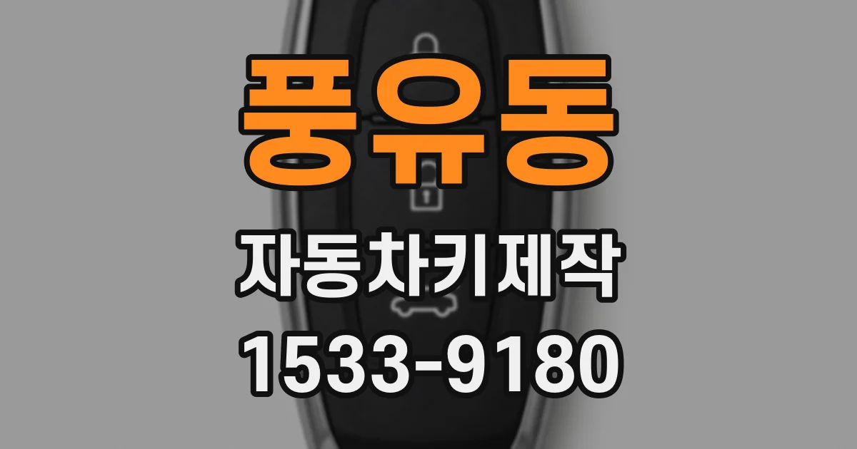 풍유동 자동차키제작