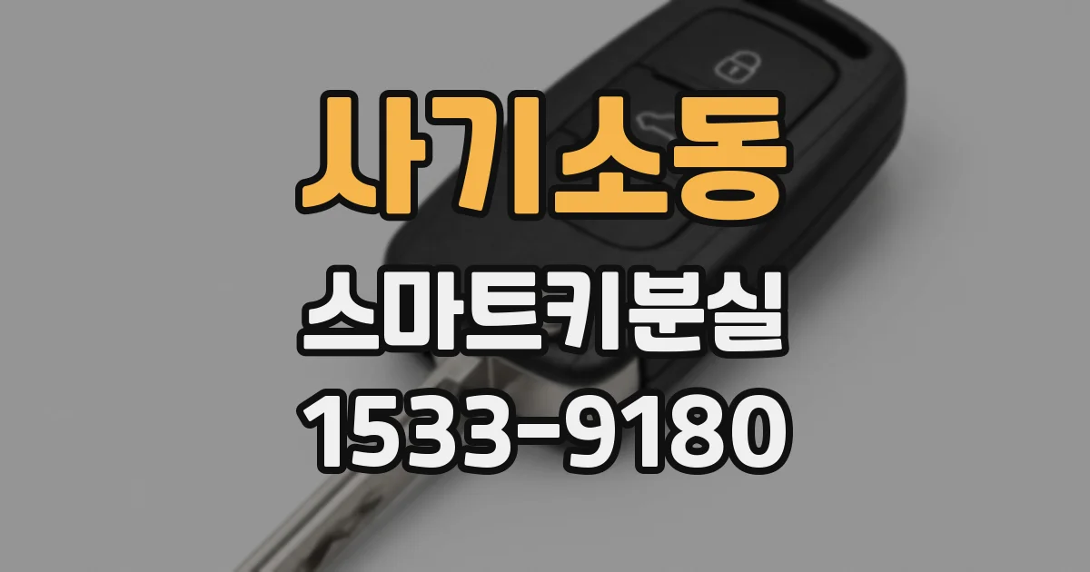 사기소동 스마트키분실