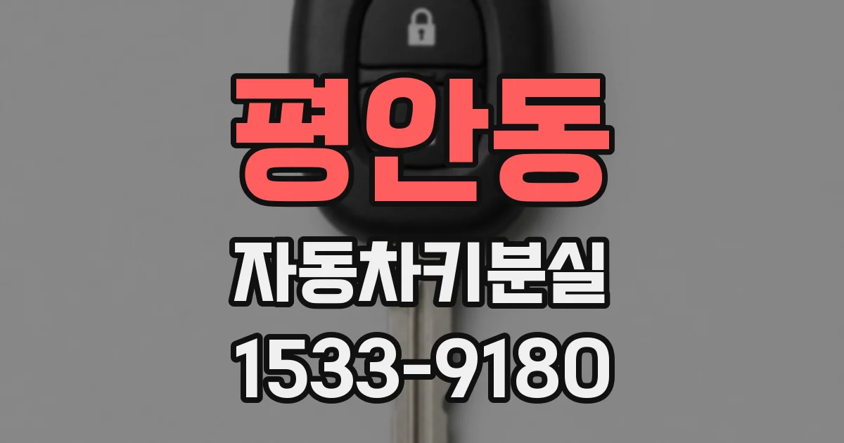 평안동 자동차키분실