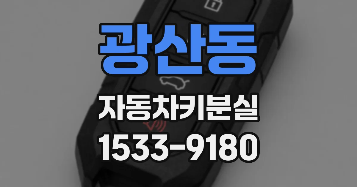 광산동 자동차키분실
