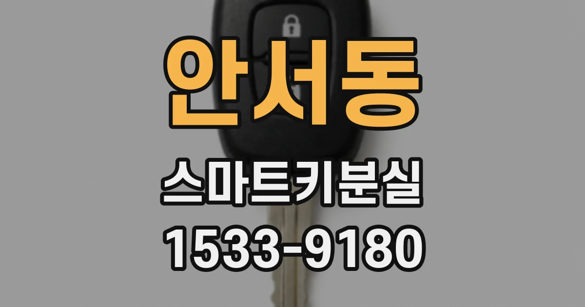 안서동 스마트키분실