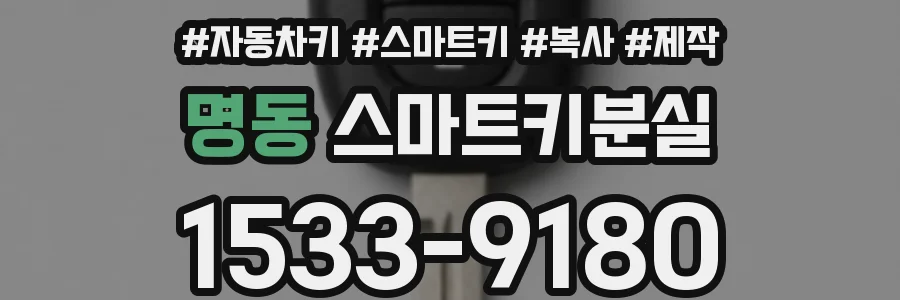 명동 스마트키분실