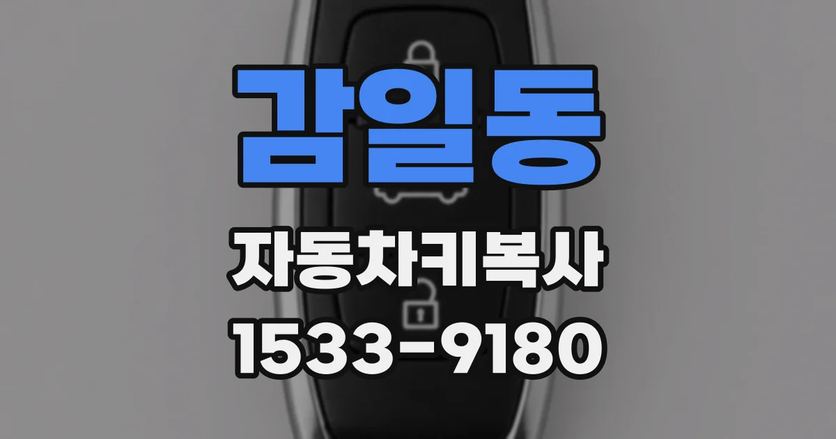 감일동 자동차키복사