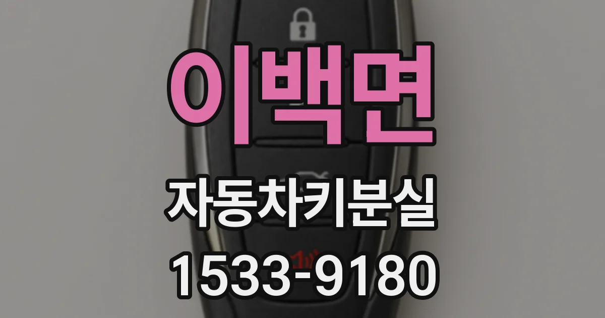 이백면 자동차키분실