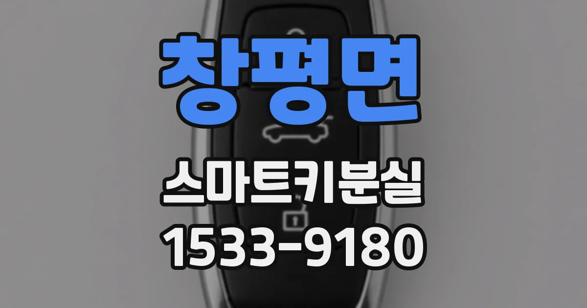 창평면 스마트키분실