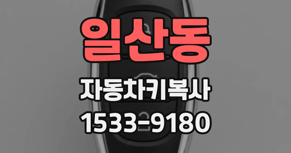 일산동 자동차키복사