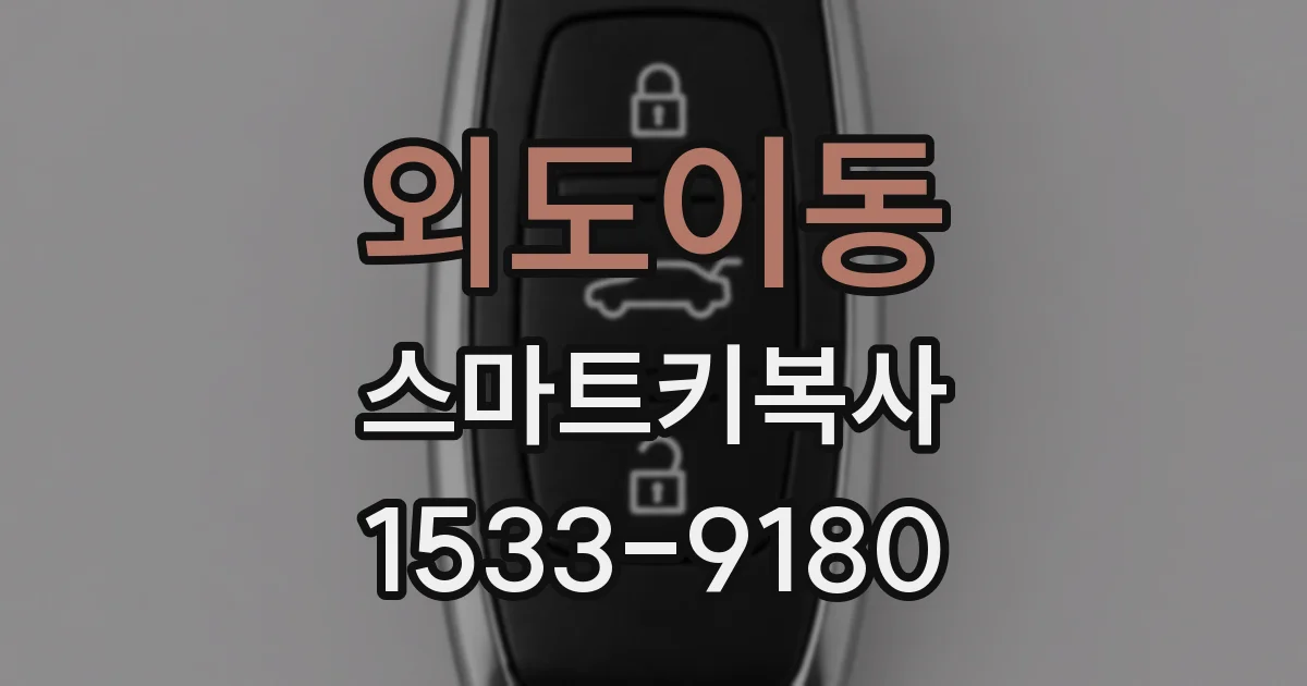 외도이동 스마트키복사