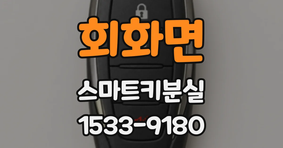 회화면 스마트키분실