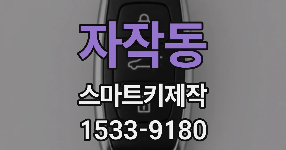 자작동 스마트키제작