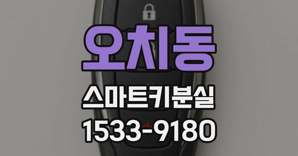 오치동 스마트키분실
