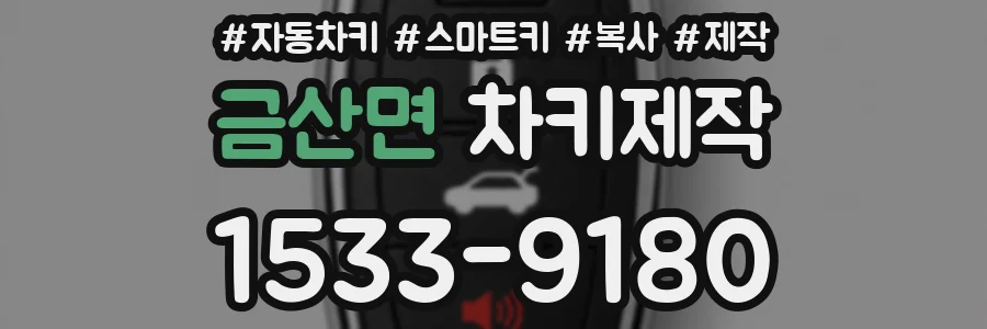 금산면 차키제작