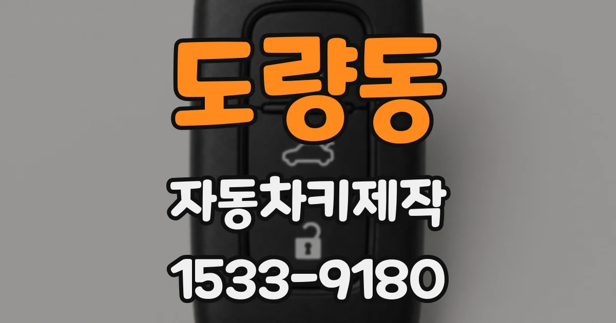 도량동 자동차키제작