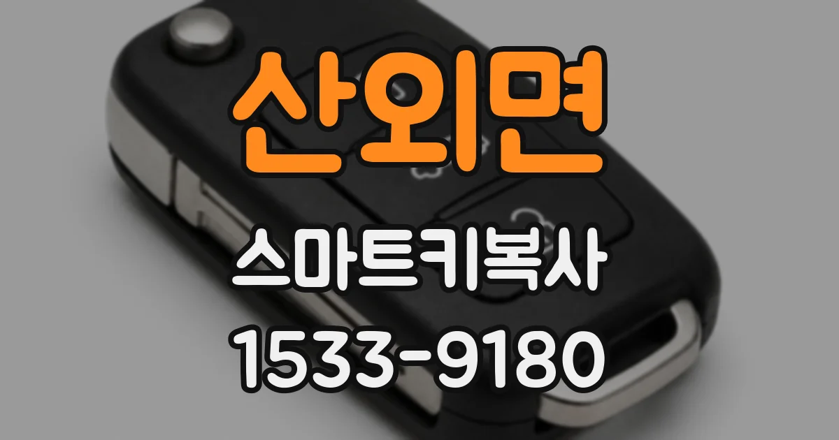 산외면 스마트키복사