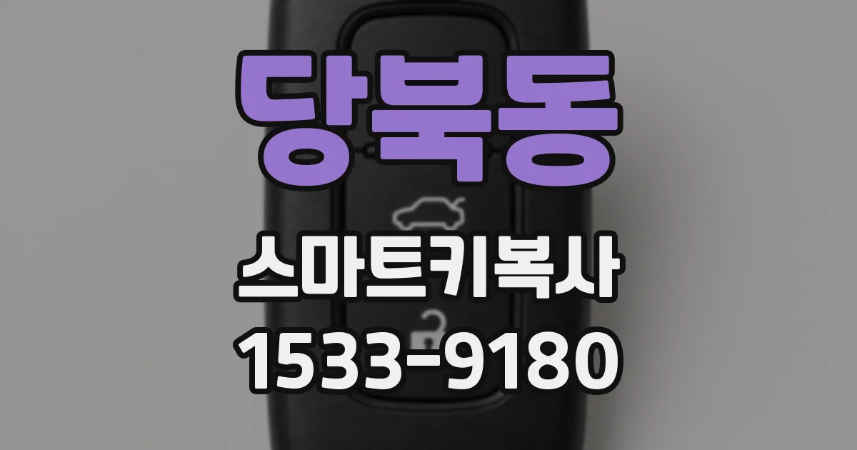 당북동 스마트키복사