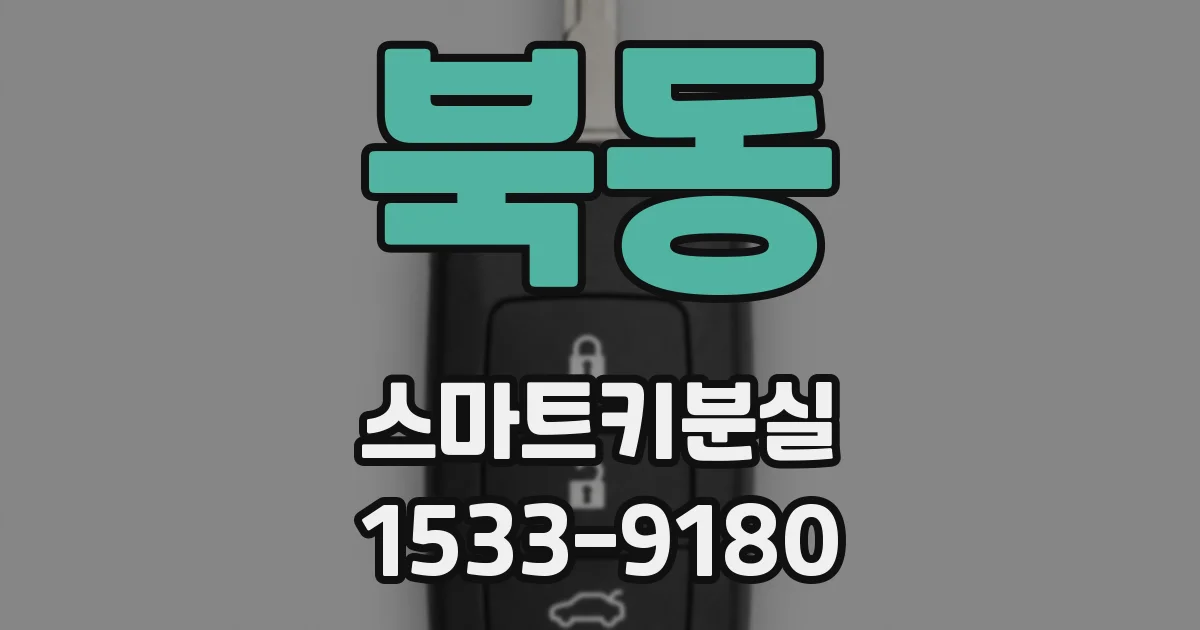 북동 스마트키분실