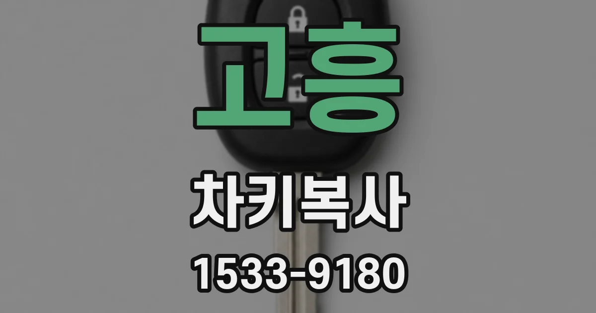 고흥 차키복사