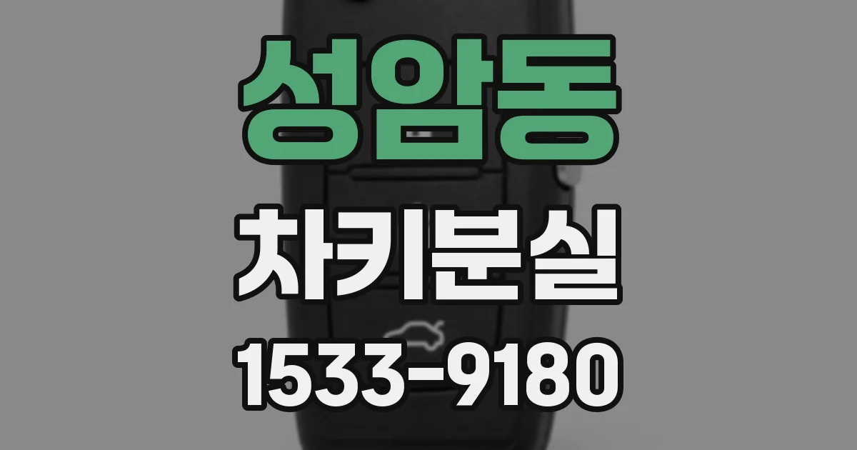 성암동 차키분실