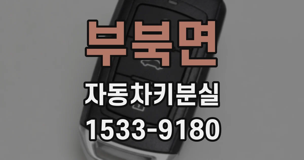 부북면 자동차키분실