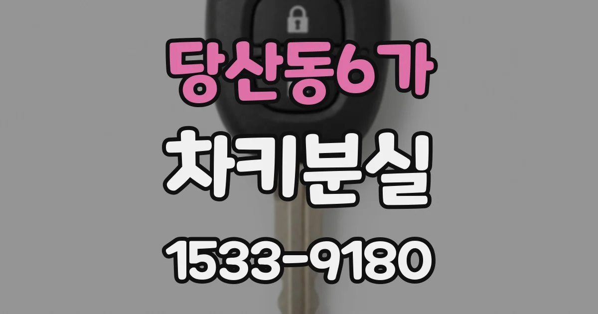 당산동6가 차키분실