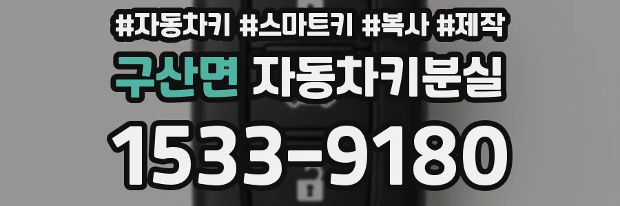 구산면 자동차키분실