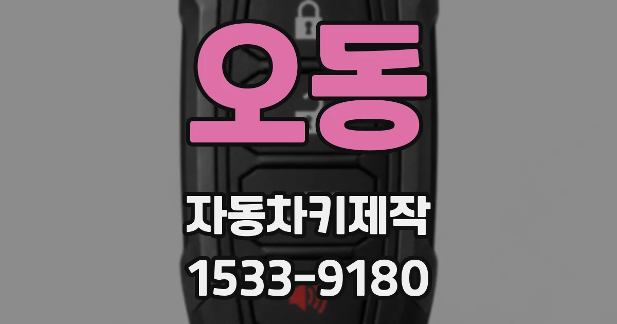오동 자동차키제작