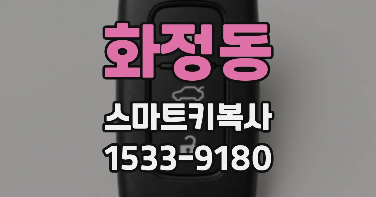 화정동 스마트키복사