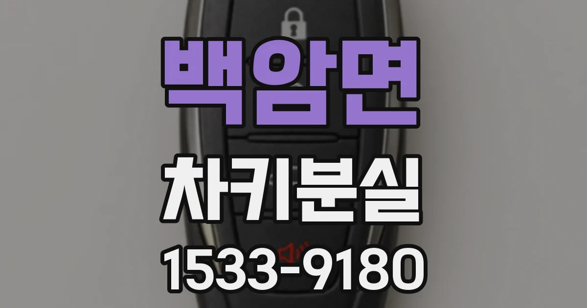 백암면 차키분실
