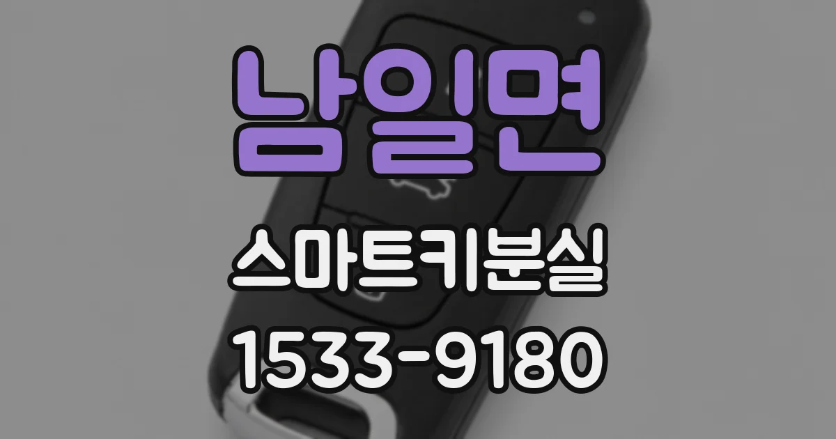 남일면 스마트키분실