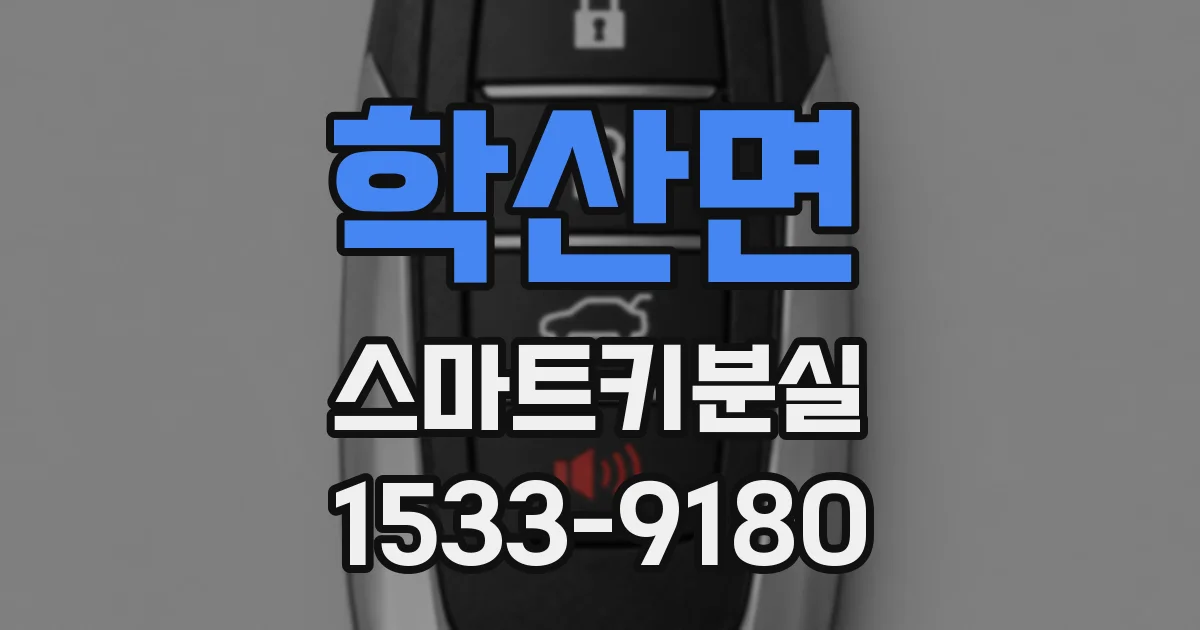 학산면 스마트키분실