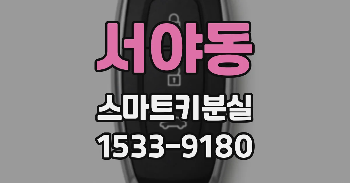 서야동 스마트키분실