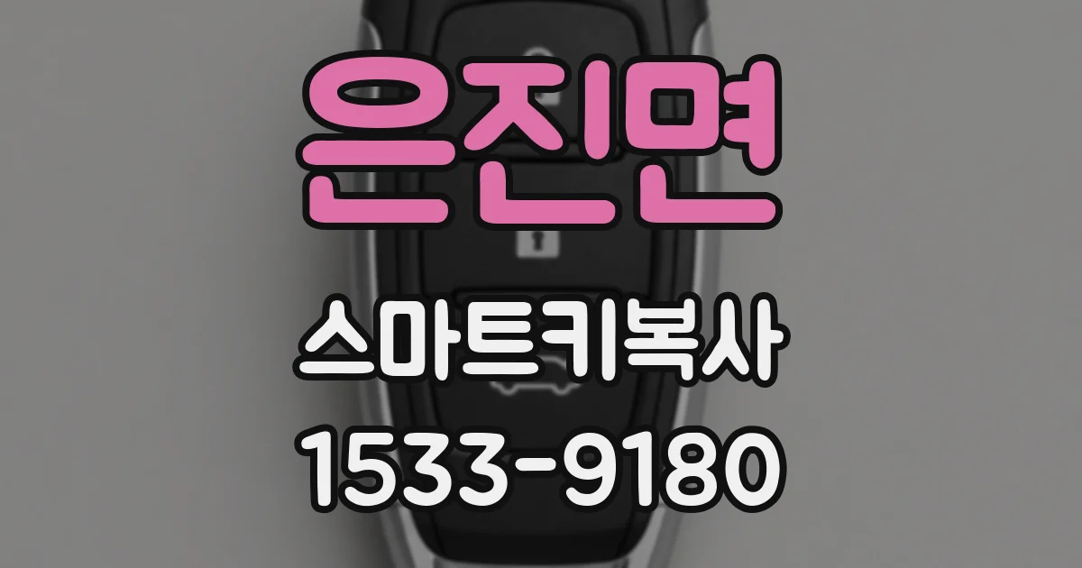은진면 스마트키복사