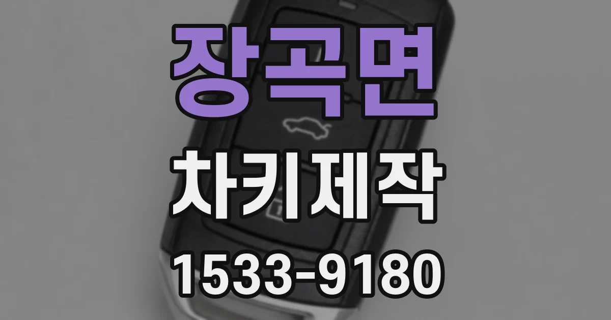 장곡면 차키제작