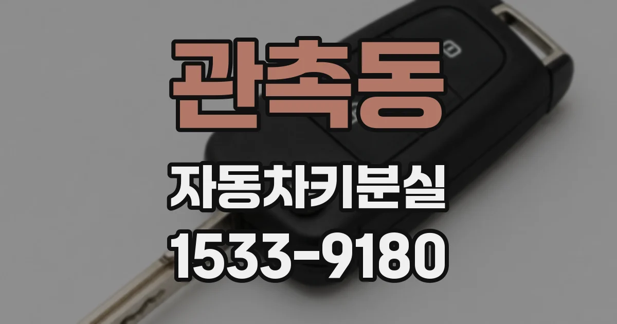 관촉동 자동차키분실