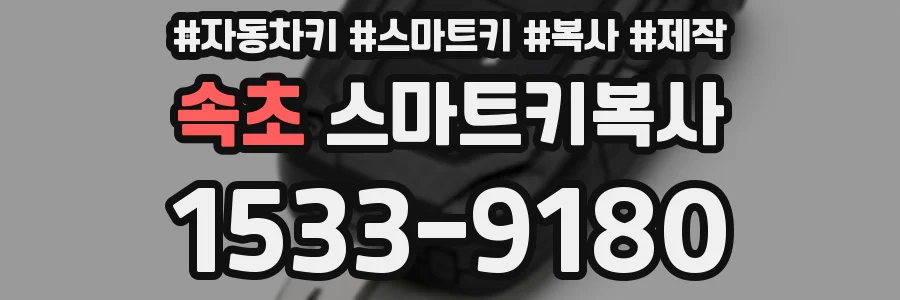 속초 스마트키복사