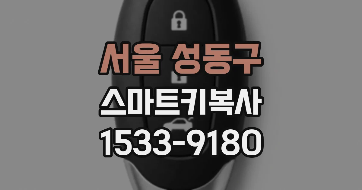 서울 성동구 스마트키복사