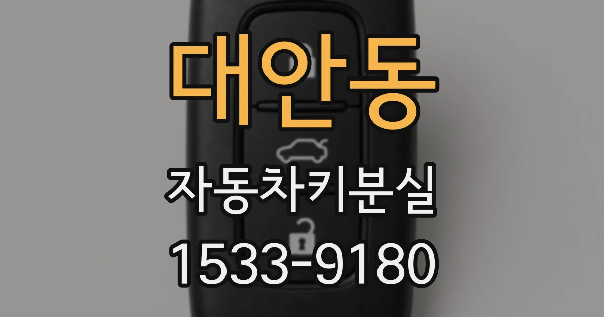 대안동 자동차키분실