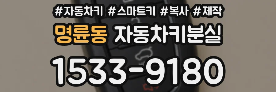 명륜동 자동차키분실