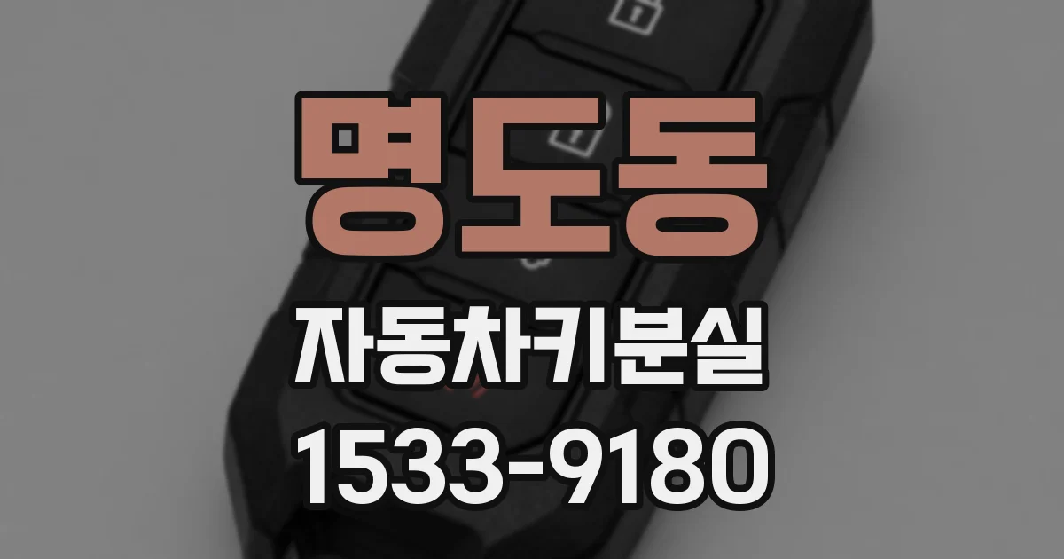 명도동 자동차키분실