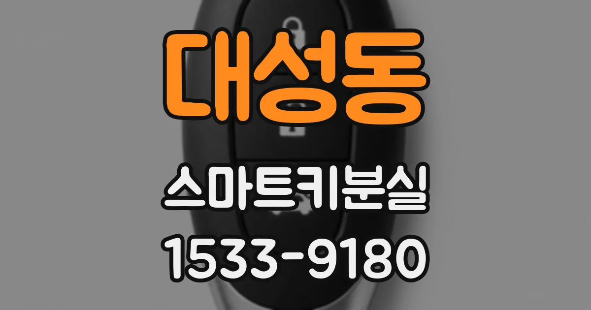 대성동 스마트키분실