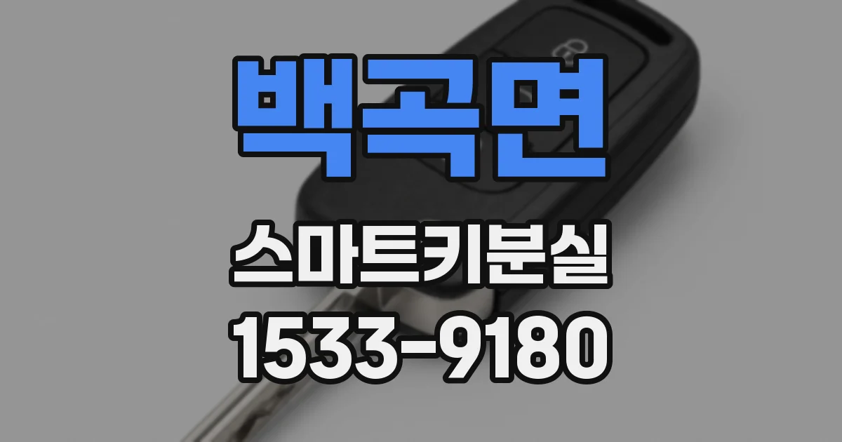 백곡면 스마트키분실