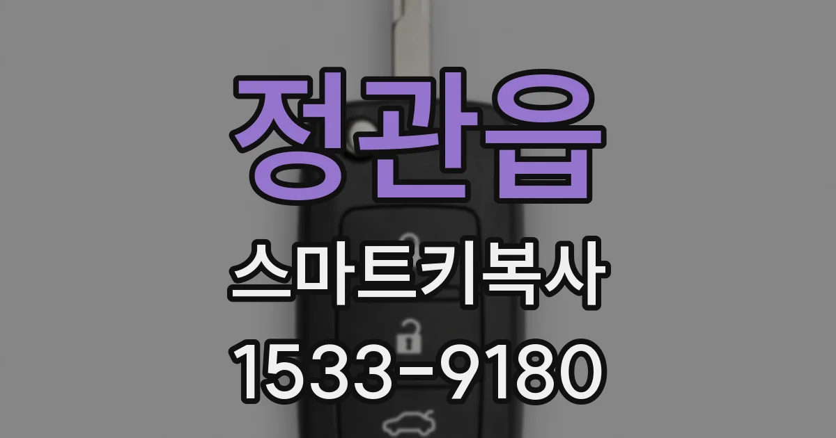 정관읍 스마트키복사