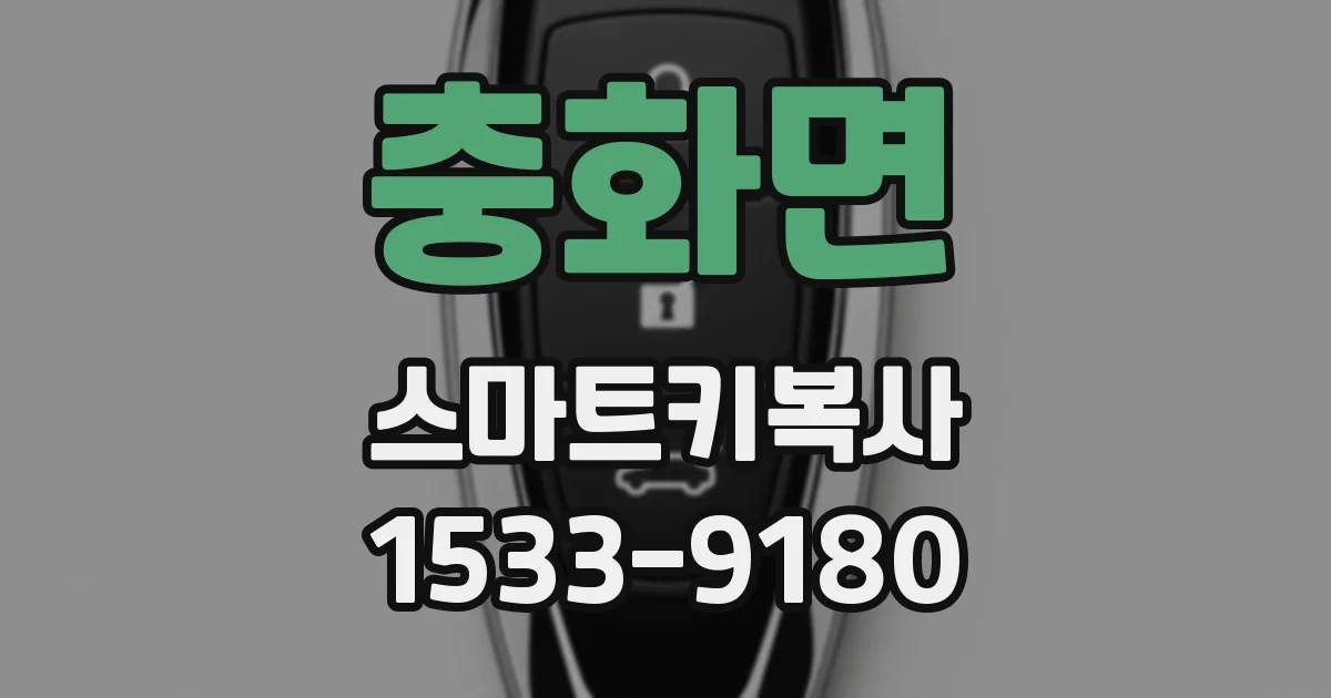 충화면 스마트키복사